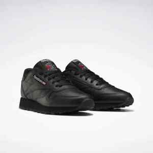 Reebok Classic Leather Black Black Mens Shoes Sneakers Sizes  7.5 - 13