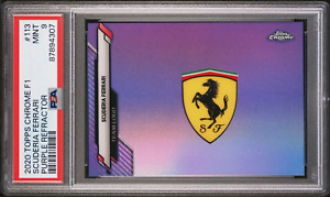 Ferrari Logo 2020 Topps Chrome Formula 1 Purple Refractor /399 PSA 9 #113 F1