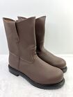 Red Wing Pecos Super Sole Work Boots 8264 Steel Toe Mens 8 EEE E3 Wide Pull On