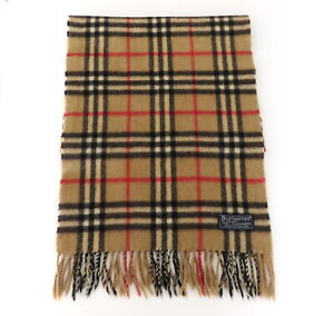 Burberry Archive Beige Check Cashmere Scarf