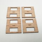 9 gram Servo Plywood Mounting Plate Tray for TWO 9 gram Micro Servos,  4 pcs
