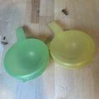 2 Vintage Tupperware Forget Me Not Onion/Tomato Hanging Keepers 5106A-1