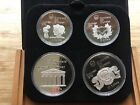 1976 Canadian Olympic Proof Silver Coins Set of 4 Silver Melt 4.32 T. Oz. lot B