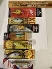 LOT OF 7 FISHING LURES TACKLE BOX FIND CRANKBAITS And 1 Topwater All New In Pack