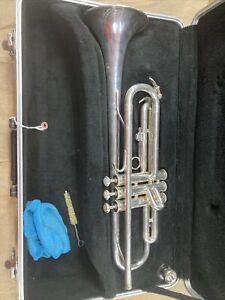 Blessing Model B125 Trumpet- Silver Finish W/ Mouthpiece And Case