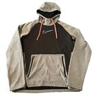 Nike Therma-FIT Hoodie Top Pullover DR8832-010 Black Gray Mens Size Small EUC