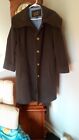 Authentic COACH Long Trench Coat Wool Blend Size XL Brown