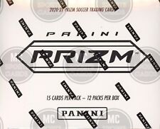 2020-21 PANINI PRIZM EPL SOCCER FACTORY SEALED 12 PACK CELLO FAT PACK BOX 