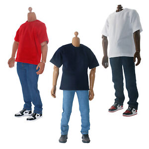 1/6 Scale Soldier Short Sleeve T-shirt + Jeans Model for 12