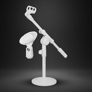 5Core Mic Stand Height Adjustable Short Desktop Stands w/ Telescopic Boom Arm