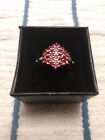Size 9 Stainless Steel Ring Made With Scarlet Color Crystal From Swarovski (165)
