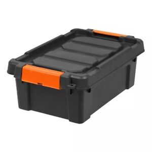 12 Qt. Heavy Duty Plastic Storage Box - Durable Organizer for Home and Office