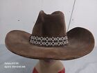 Vintage YA Cowboy hat brown 7 1/4-7 3/8