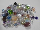 250 cts Mixed Gemstone Lot From Gold Silver Scrap Jewelry Cz More 50 Grams Lot-H