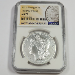 New Listing2021 S NGC MS70 100th Anniversary - Silver Morgan Dollar - $1 US Coin #46862A
