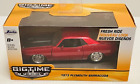 Jada Big Time Muscle Candy Red 1:43 scale diecast 1973 Plymouth Barracuda NEW.