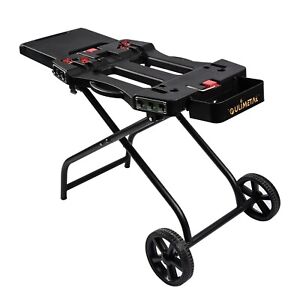 QuliMetal Portable Grill Cart for Weber Q1000, Q2000 Series Gas Grills and Bl...