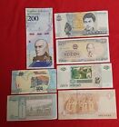 Uncirculated Lot of 7  Different Foreign PAPER MONEY BANKNOTES WORLD CURRENCY