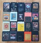 Lot of 20 Vintage 8 Track Tapes - All UNTESTED see Pics for Classic Rock titles
