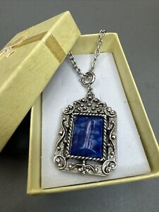 VTG Sarah Coventry Silver Tone Pendant Necklace ROMAN HOLIDAY