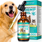 Hemp Oil for Dogs Cats Anxiety, Pain,Stress Calming Drops 100% Organic 60ML
