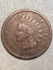 1869/9 Indian Head Cent F