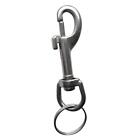Scuba Diving Stainless Steel Swivel Single Ended Bolt Snap Hook with Keyring
