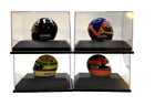 Lot of 4 1/8 F1 Helmets Villeneuve-Senna-Hill NR