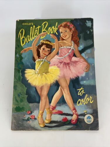 Child’s Ballet Book 1955 Child’s Coloring Book 10.5” X 14.5”