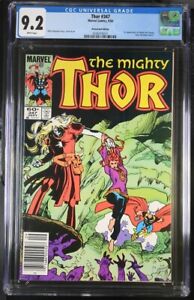 Thor #347 - CGC 9.2 - Key Issue 1st App Newsstand Edition Marvel Comics 1984