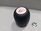 ST 6SP LEATHER SHIFT GEAR KNOB for FORD FOCUS MK2 ST215 ST225 FIESTA SPORT SE S (For: Ford Focus)