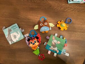 Baby Toy Bundle Lot, Age 3 - 12 Month, Soft Book, Plush Animals, Rattles