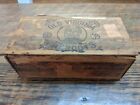 Antique Old Virginia Cheroots Wood Cigar Box Uncle Remus Factory #17 2 for 5cent