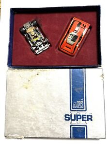 RARE AURORA AFX Super II HO Scale Slot Car 1972 Orange Can Am Box & Papers READ”