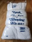 Non-Woven Reusable Fabric T-Shirt Grocery Bag Tote Thank You 100-300 bags bulk