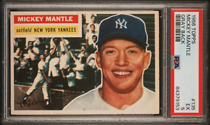 Mickey Mantle 1956 Topps #135 - PSA 5 - Absolute Blazer w/ Great Centering !