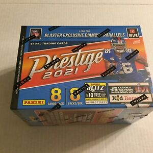 NEW 2021 Panini Prestige NFL Trading Cards Blaster Box - 64 Total Cards