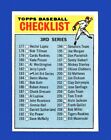 1966 Topps Set-Break #183 Checklist 3 NR-MINT *GMCARDS*