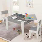 4 in 1 Kids Table and 2 Chair Set, Table and Chairs for Toddlers 2-4 with 2 Reve