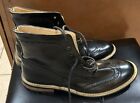 Joseph Abboud Wing Tip Black Leather Dress Casual Boots Mens Size 12 Ankle