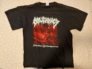 Vintage Malignancy Band Shirt L Short Sleeve Inhumane  Devourment Death Metal