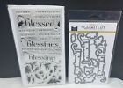 The Greetery BLESSED BLOOMS Blossoms Religious Floral Flowers Rubber Stamps Dies