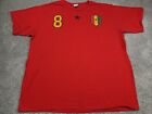 Vintage Ghana Soccer Shirt Mens 2XL XXL Red Futbol Retro Short Sleeve