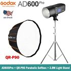 Godox AD600Pro 600W TTL Outdoor Flash+QR-P90 Parabolic Softbox+2.8m Light Stand