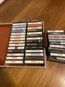 Lot Of 41 Soul/R&B Country Mix Random Cassette Tapes With Case!