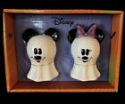 Disney Mickey and Minnie Mouse Ghost Salt and Pepper Shakers Halloween RARE New!