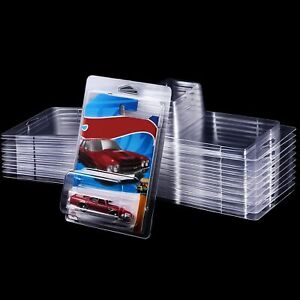 12Pack Clear Protector Case Plastic Display For Hot Wheels & Matchbox Basic Cars