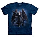 The Mountain Fairy Angel Raven Bird Woman Fantasy Ann Stokes Black T-Shirt S-5X