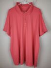Woman Within Top Womens 4X Pink Polo Shirt Short Sleeves Golf Casual Plus Size