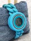 So-mine Ladies Watch Blue Woven Silicone Band Round 38 mm Digital Dial 6.25
